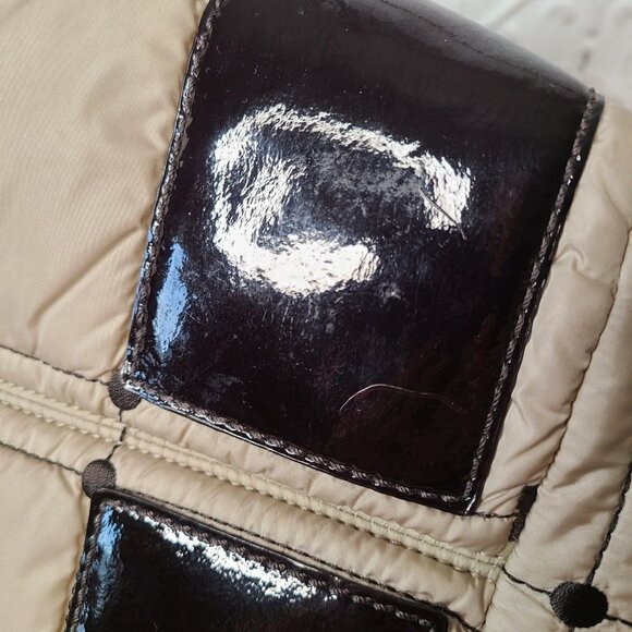 Kate Spade Alpine Beige Nylon Quilted Puffer Bag Classic Crossbody Cream - Picture 10 of 12